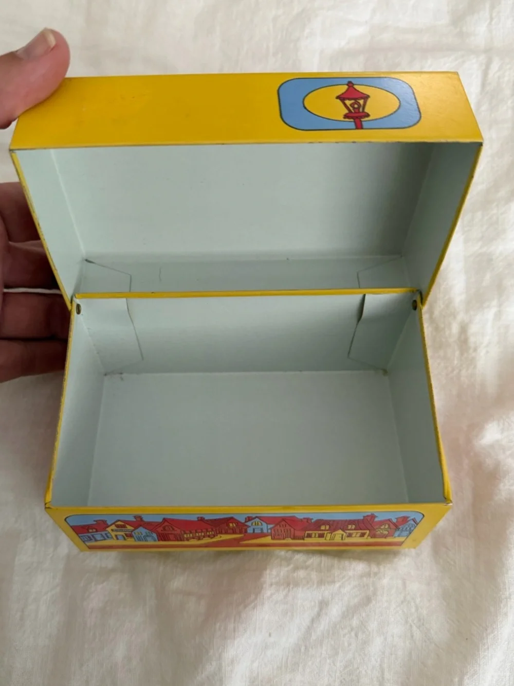 Vintage Syndicate Mfg. Co. Metal Recipe/ Index Card Box 3 1/2 x 5